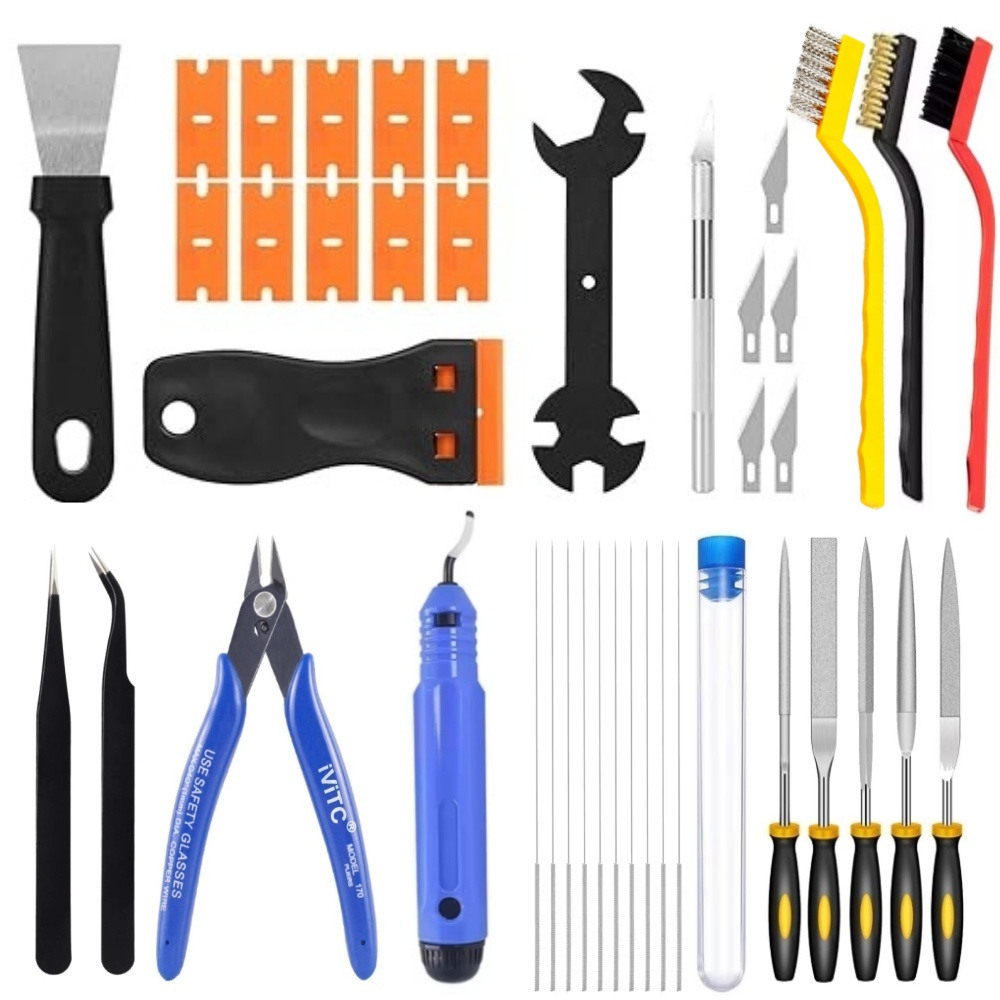 3D Printing Files - 40PCS 3D Printer Tools, Scraper, Files,