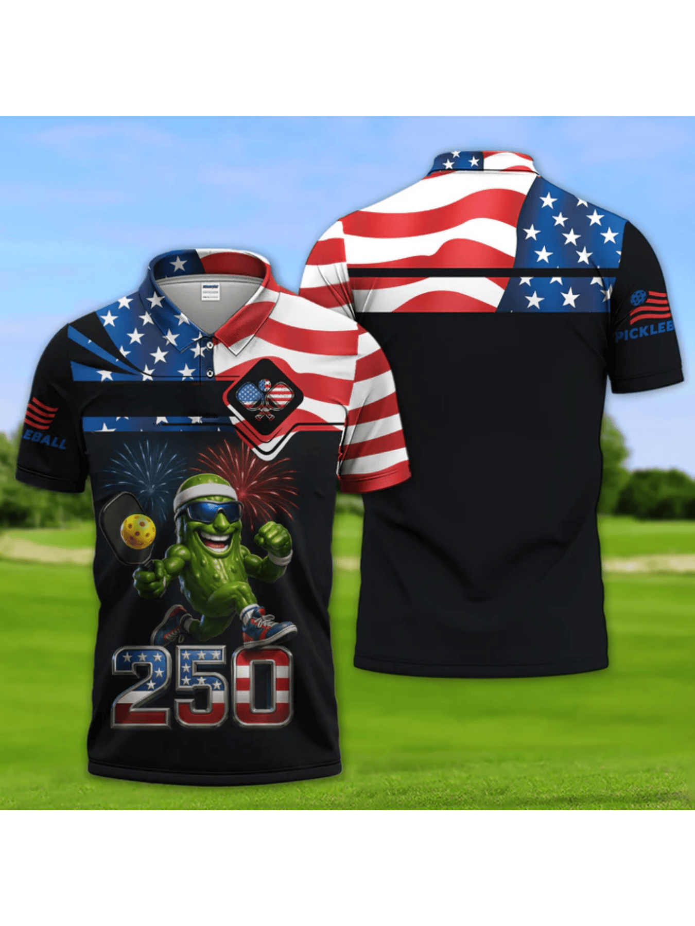 3D Printing Usa - Men's USA 250th Anniversary Polo Shirt