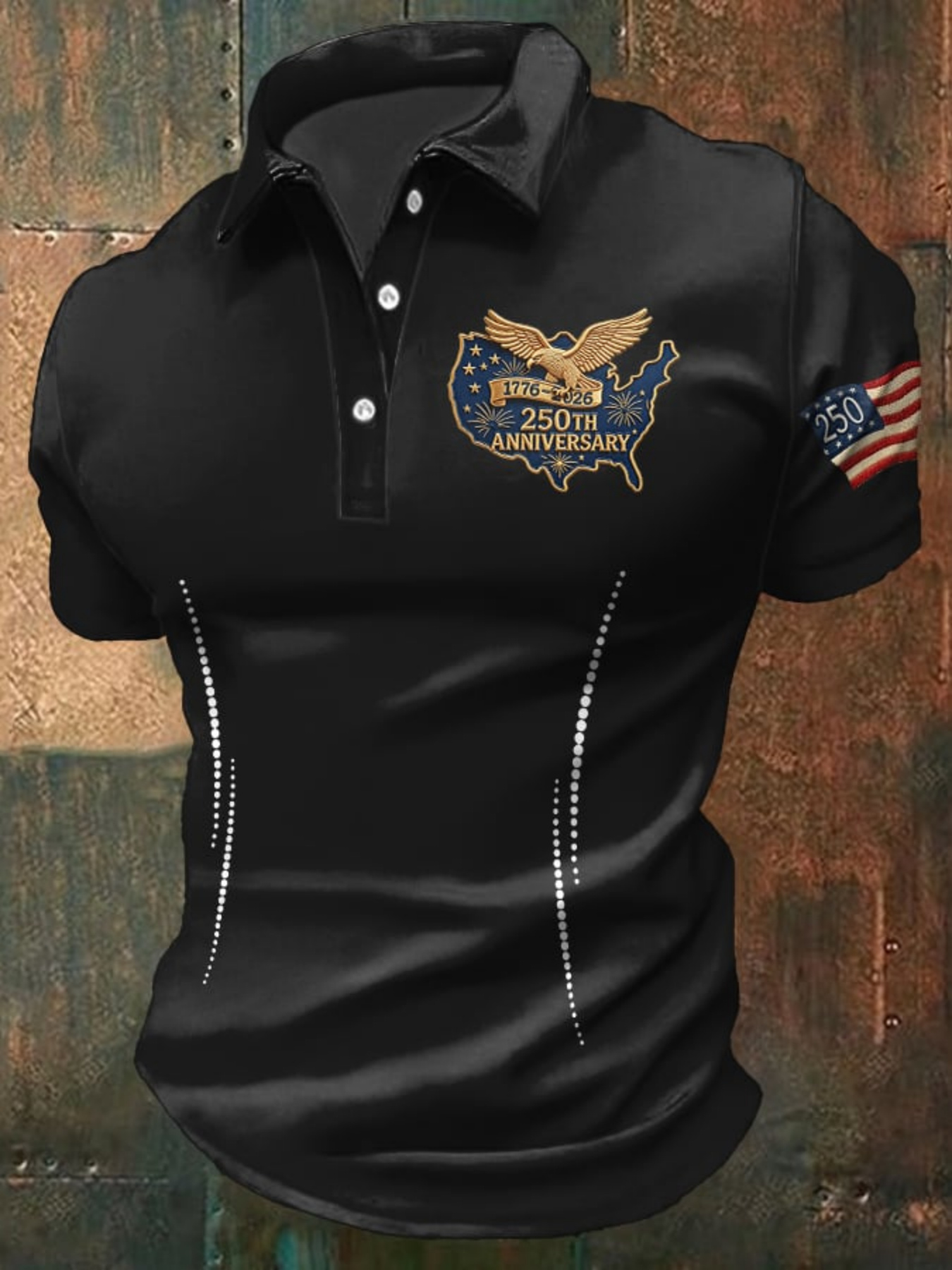 3D Printing Usa - Men's USA 250th Anniversary Polo Shirt