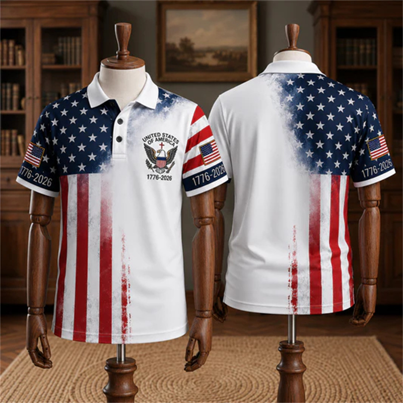 3D Printing Usa - USA 250th Anniversary 1776-2026 Polo Shirt