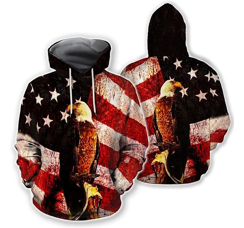 3D Printing Usa - American USA Flag 3D Printed Hoodies