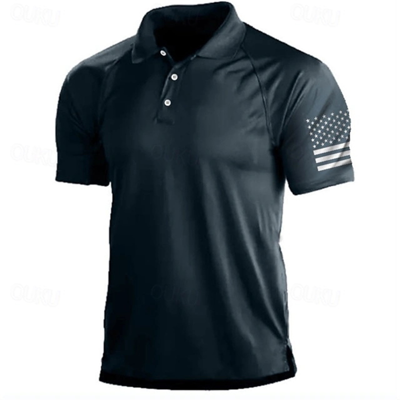 3D Printing Usa - 3D Print USA Flag Pattern Polo