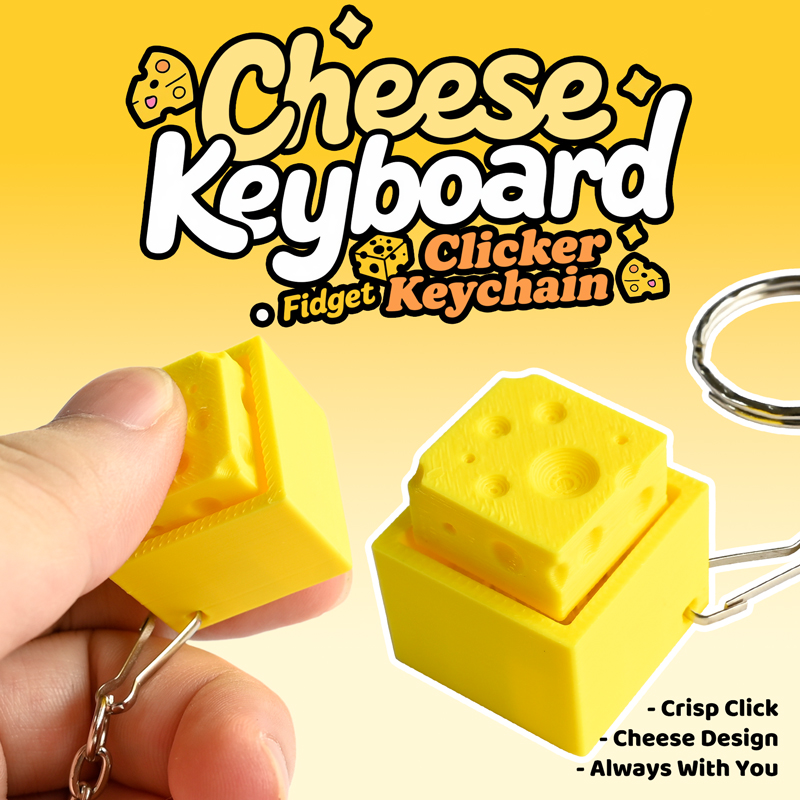 3D Printed Cheesy Key Fidget C - 3D Printing Objects 评论和价格