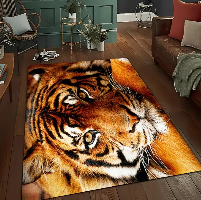 3D Tiger Print Area Rug Patter - 3D Printing Tablet 评论和价格