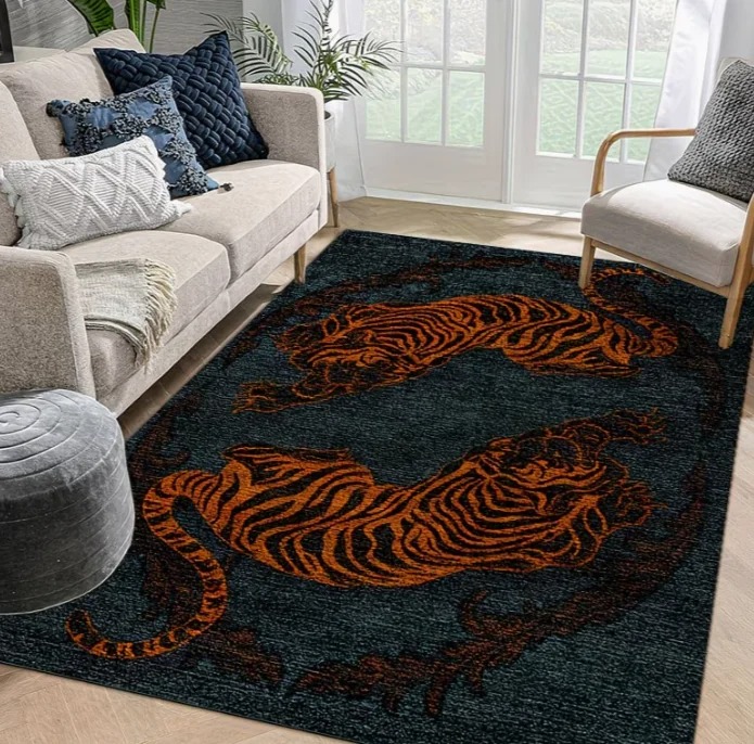 3D Tiger Print Area Rug Patter - 3D Printing Tablet 评论和价格