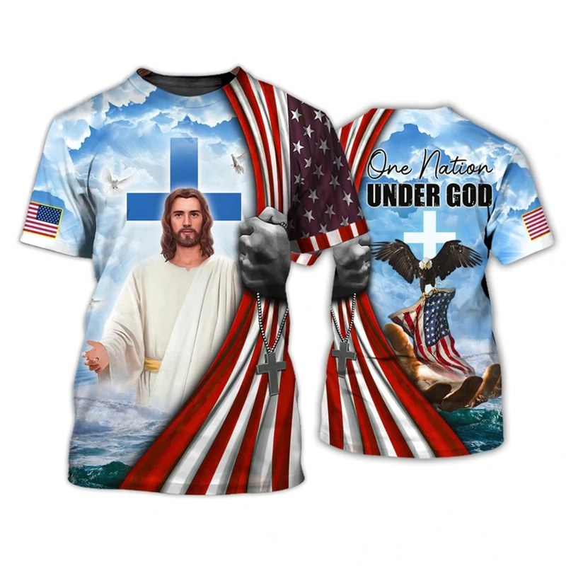 Men Tee Shirt Fashion T-shirt  - 3D Printing Usa 评论和价格