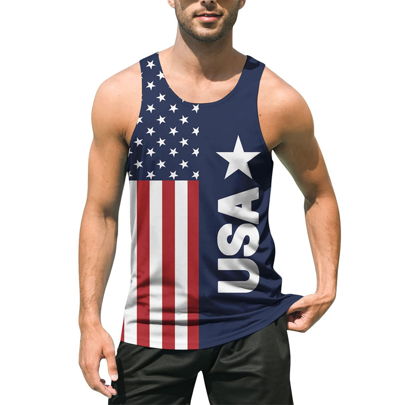 Retro 3D Print USA Flag Tank T - 3D Printing Usa 评论和价格