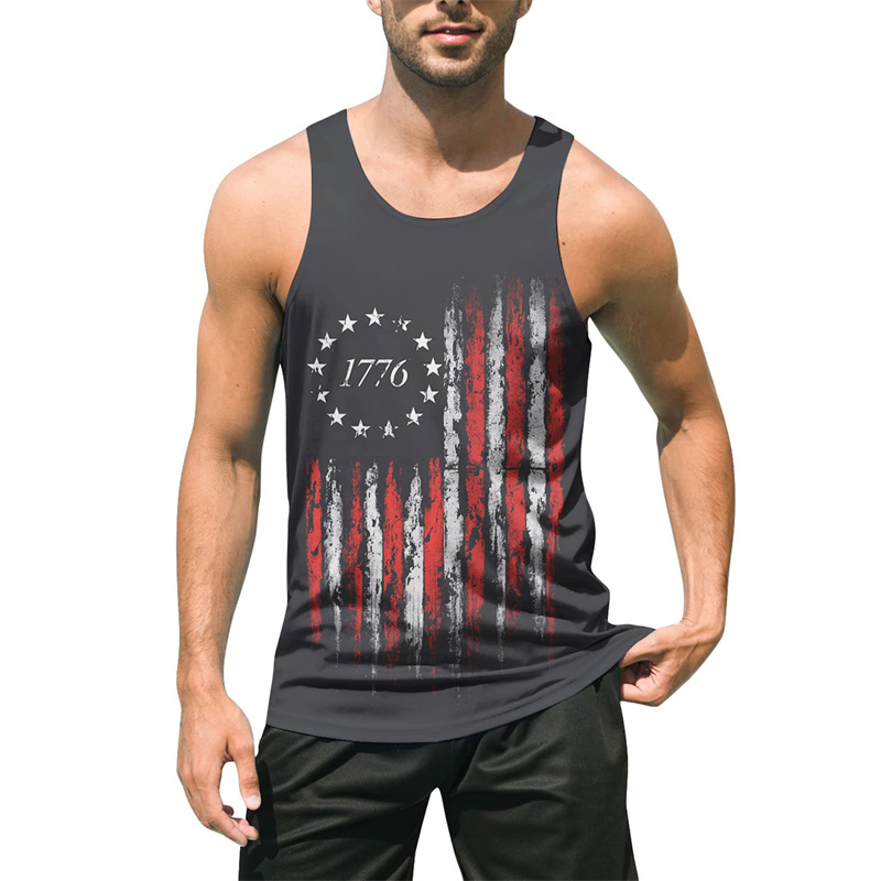 Retro 3D Print USA Flag Tank T - 3D Printing Usa 评论和价格