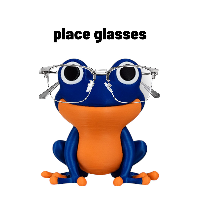 Creative Big Eyed Frog Shaped  - 3D Printing Glasses Frames 评论和价格