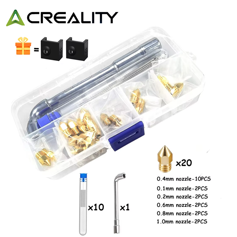 CREALITY 20 Pcs MK8 Brass Nozz - 3D Printing News 评论和价格