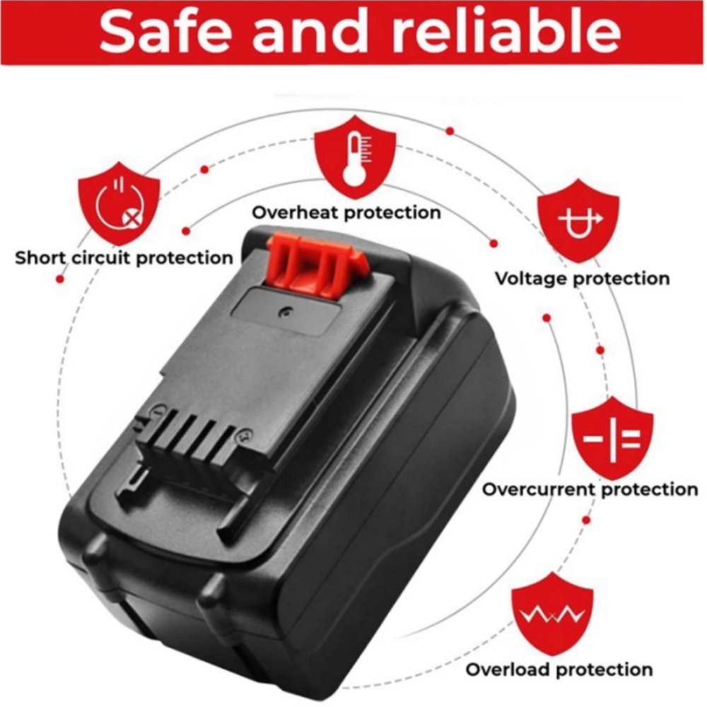 Replacement 20V 8000mAh Batter - Black+Decker Tool 20V Max 评论和价格