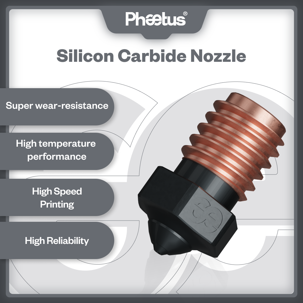 Phaetus Silicon Carbide V6 Noz - 3D Printing News 评论和价格