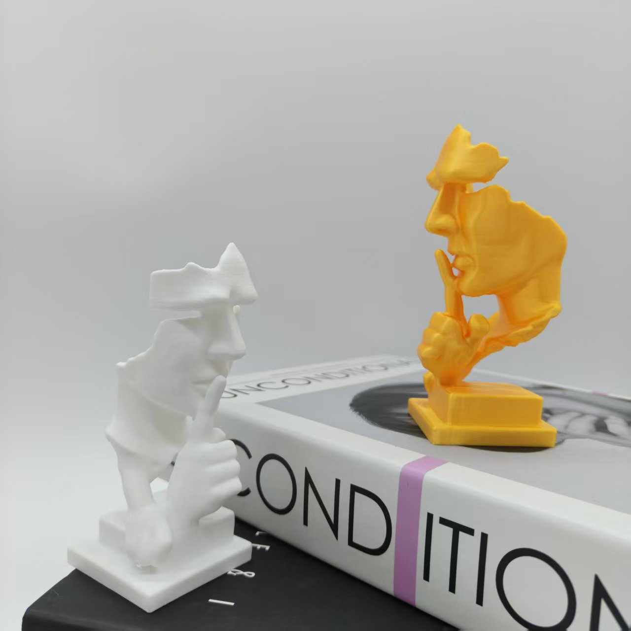 Thinker Statue, Silence Is Gol - 3D Printing Quality 评论和价格
