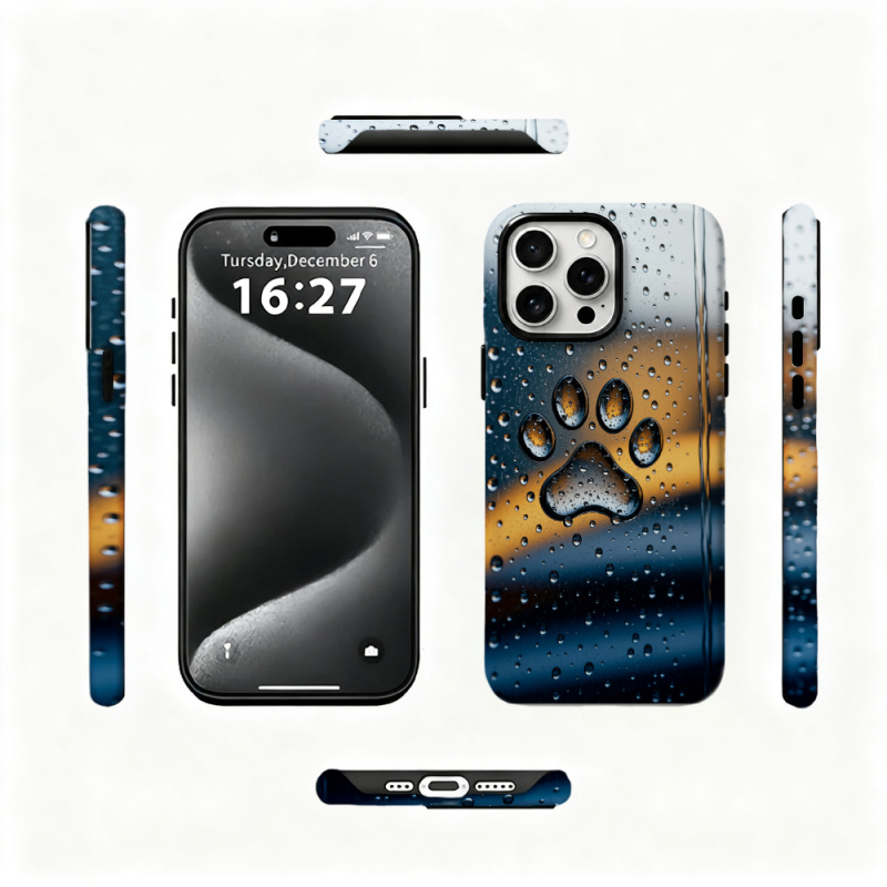 2 in 1 Paw Print Phone Case Fo - 3D Printing Quotes 评论和价格