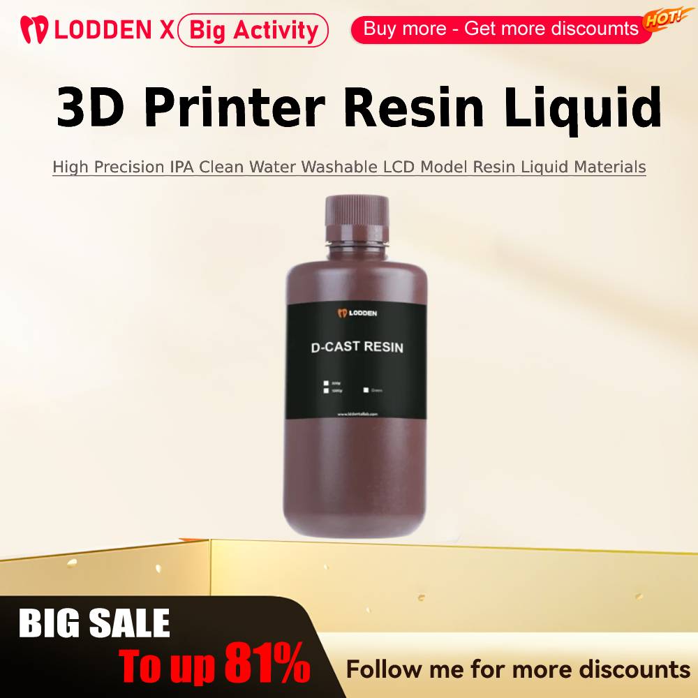 Lodden 3D Printer Resin Liquid - 3D Printing News 评论和价格
