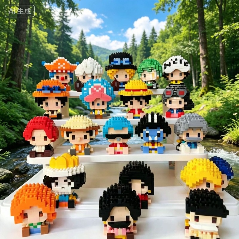 New ONE PIECE Sun God Nika Luf - 3D Printing Lego 评论和价格