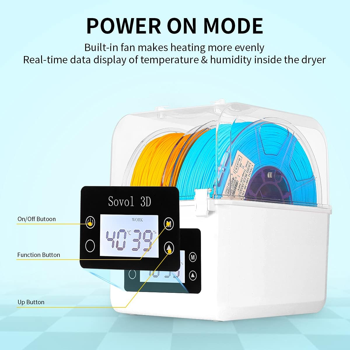 Sovol Filament Dryer 2023, SH0 - 3D Printing Website 评论和价格