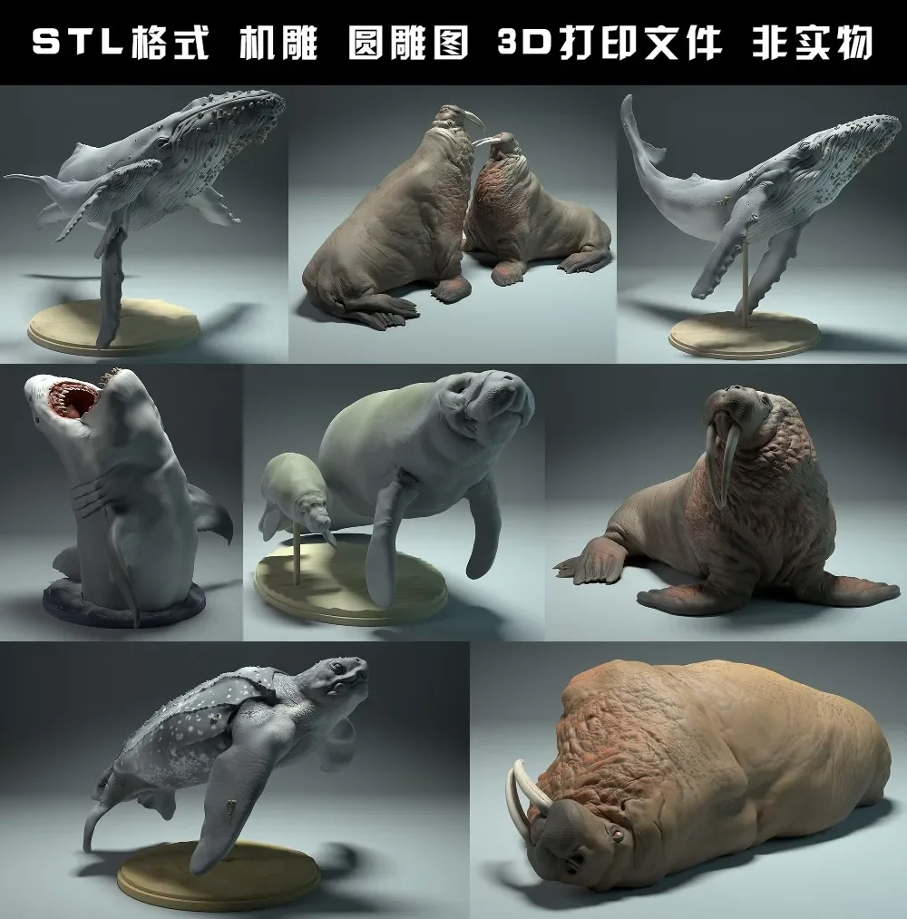 animals, polar bear, takin, wo - 3D Printing Files 评论和价格