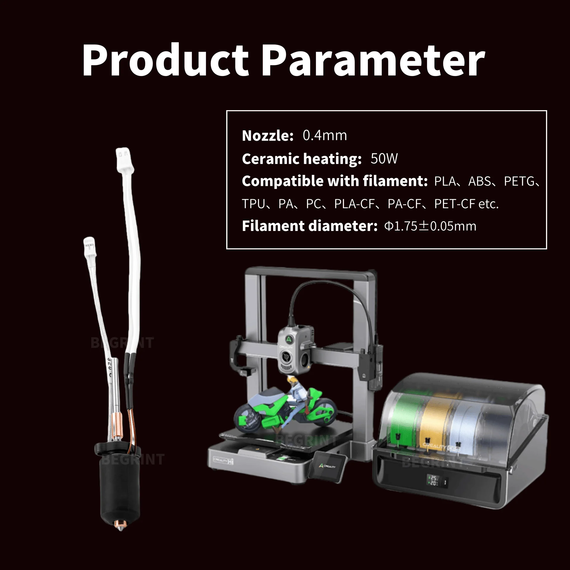 High Temp Ceramic Heater Hoten - 3D Printing News 评论和价格