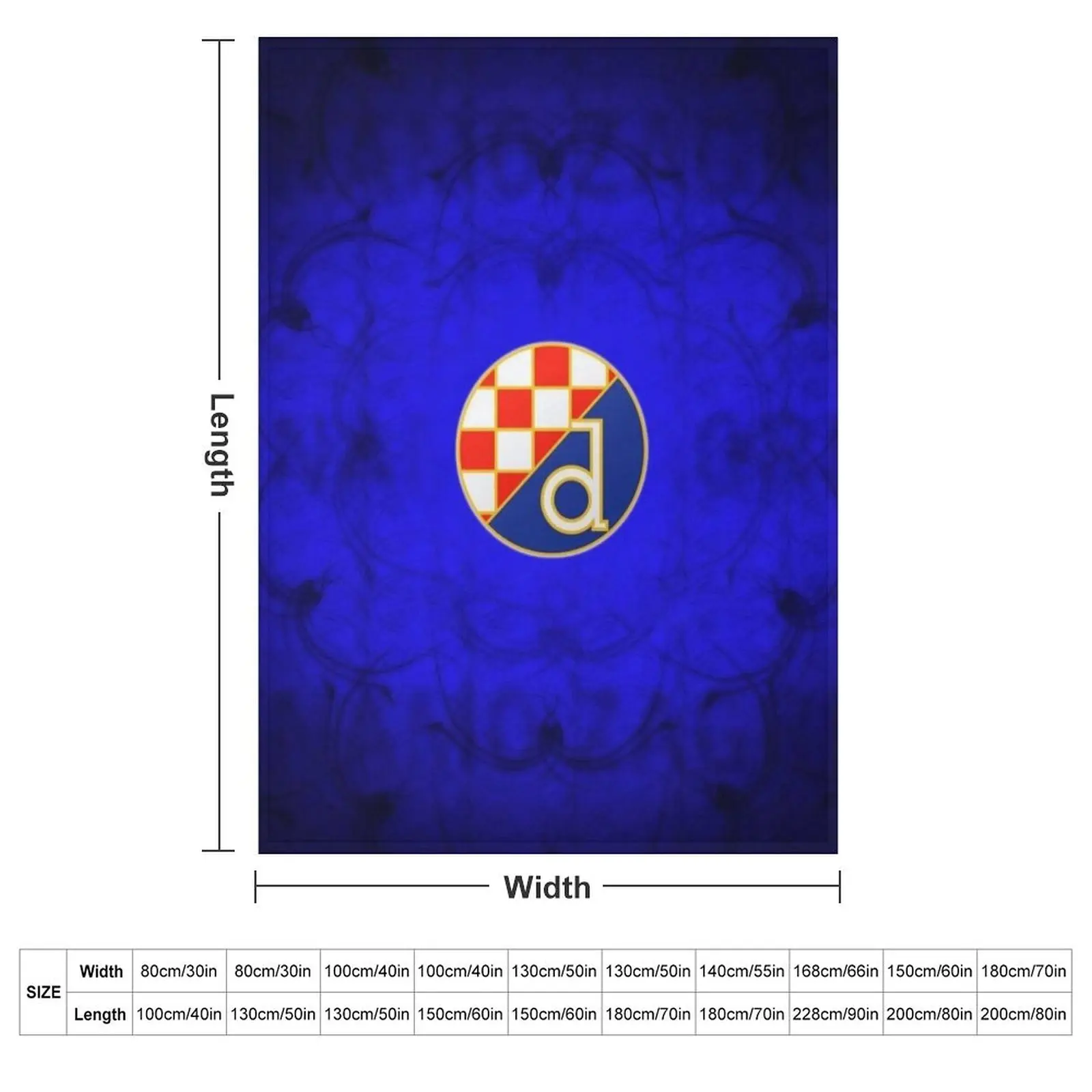 GNK Dinamo Zagreb Throw Blanke - 3D Printing Zagreb 评论和价格