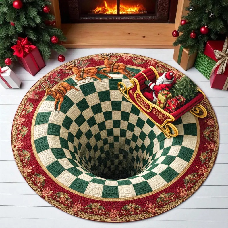 3D Vortex Santa Claus Riding o - 3D Printing Tablet 评论和价格