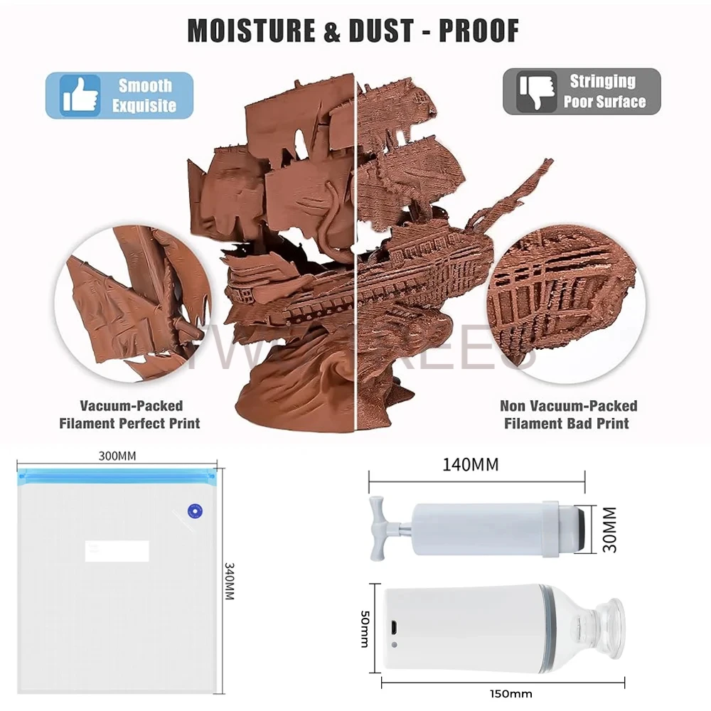 3D Print Vacuum Bag Filament D - Abs Filament Spool 评论和价格