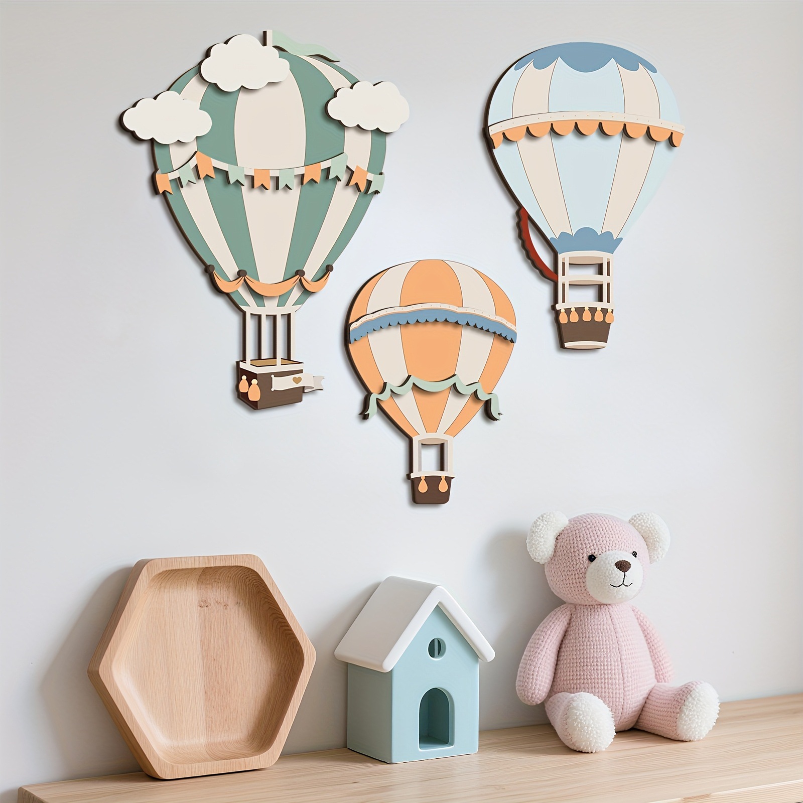 3D Cute Colorful Hot Air Ballo - 3D Printing Objects 评论和价格