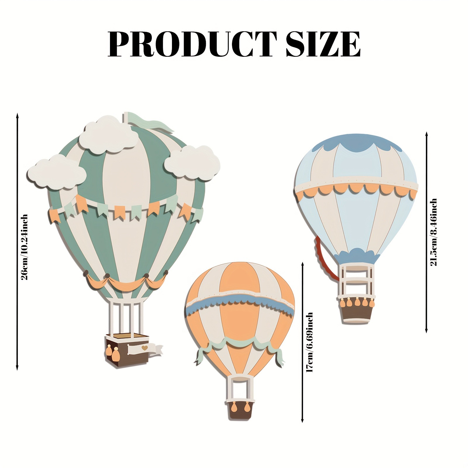 3D Cute Colorful Hot Air Ballo - 3D Printing Objects 评论和价格
