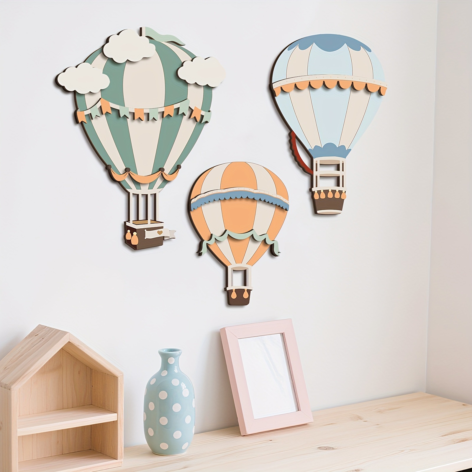 3D Cute Colorful Hot Air Ballo - 3D Printing Objects 评论和价格
