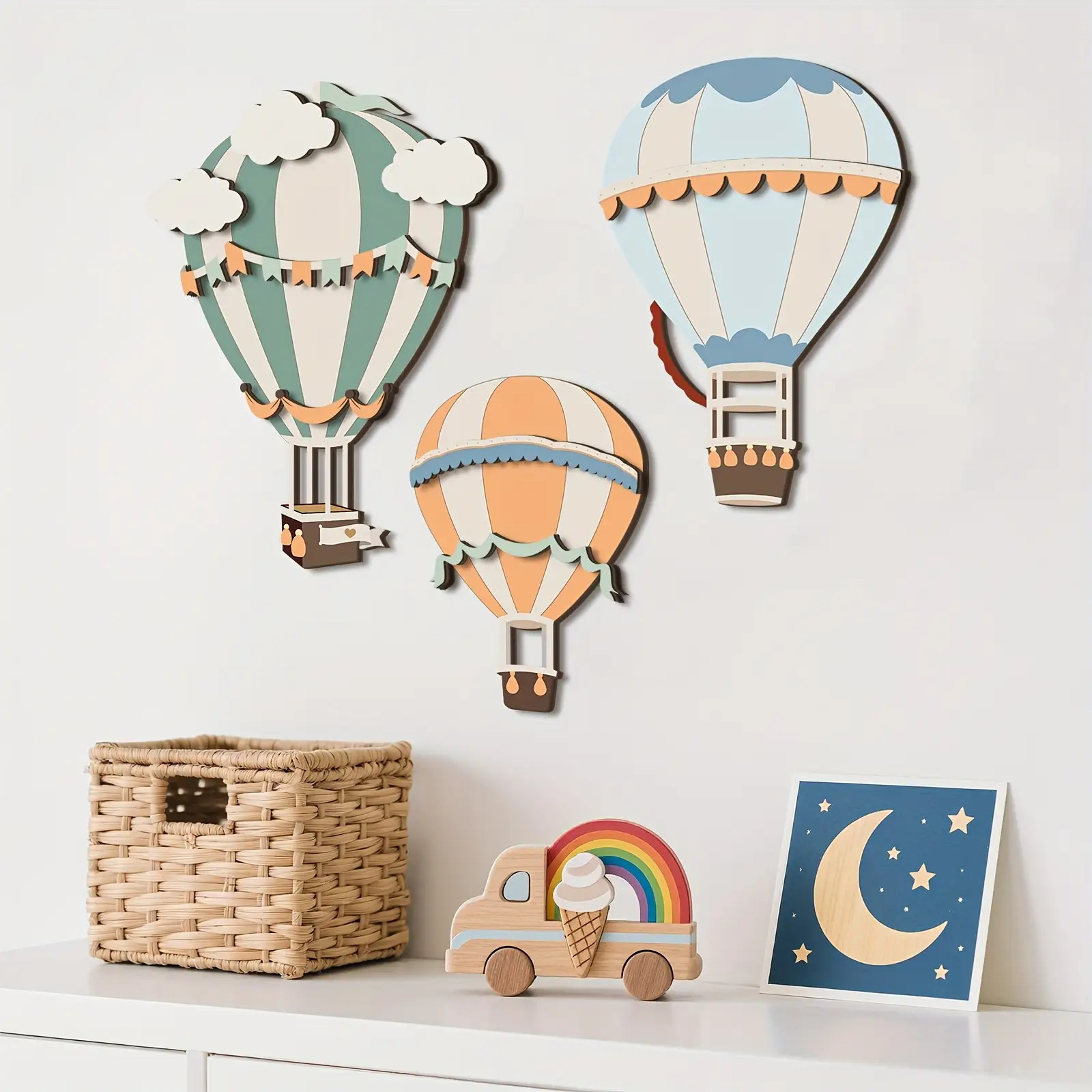 3D Cute Colorful Hot Air Ballo - 3D Printing Objects 评论和价格