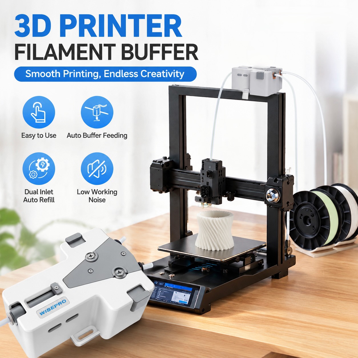 WISEPRO 3D Printer Filament Ta - Abs Filament Spool 评论和价格
