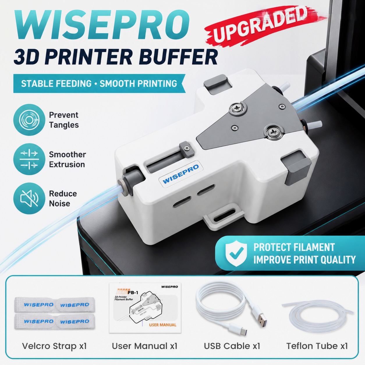 WISEPRO 3D Printer Filament Ta - Abs Filament Spool 评论和价格