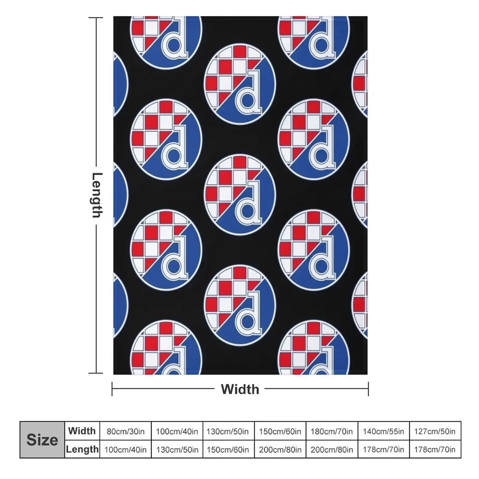Dinamo Zagreb Throw Blanket bl - 3D Printing Zagreb 评论和价格