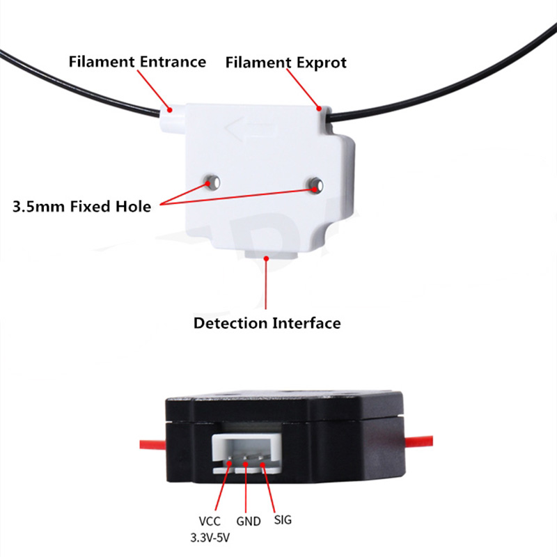 KUFAN 3D Printer Filament Brea - Filament Runout Sensor 评论和价格