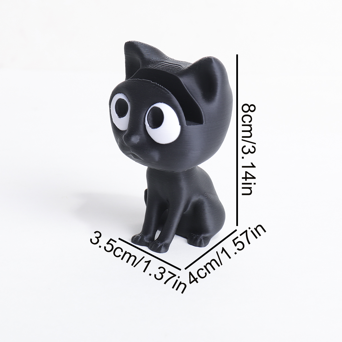 Cute 3D Printed Black Cat Glas - 3D Printing Glasses Frames 评论和价格