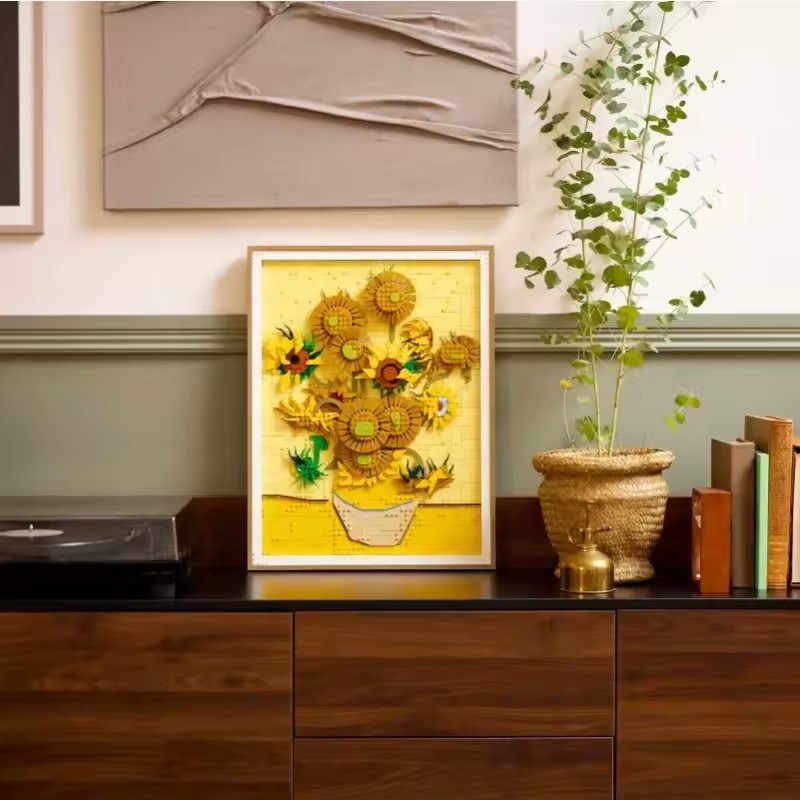 New MOC 3D Sunflower Painting  - 3D Printing Lego 评论和价格