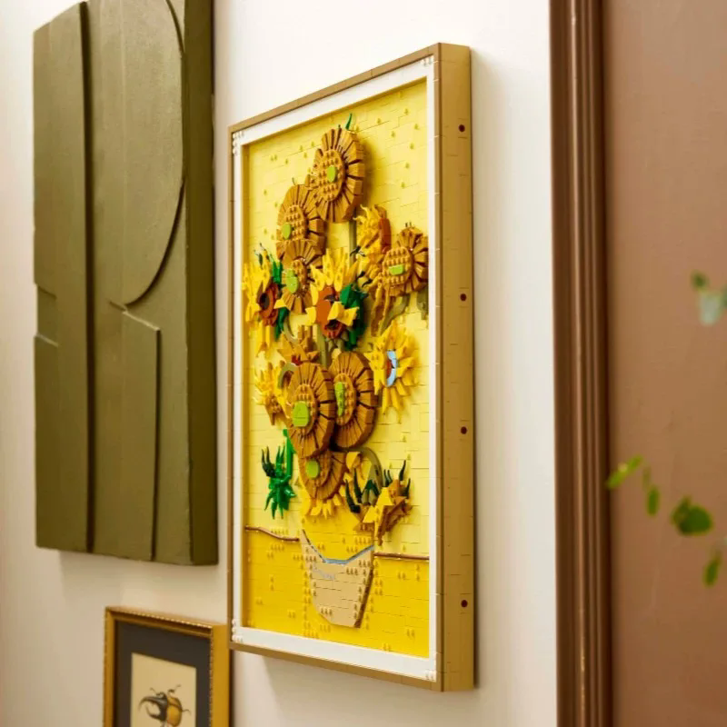 New MOC 3D Sunflower Painting  - 3D Printing Lego 评论和价格