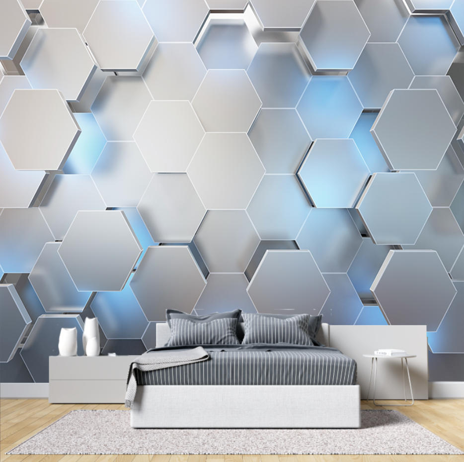 Nordic Abstract Wallpaper Beig - 3D Printing Diagram 评论和价格