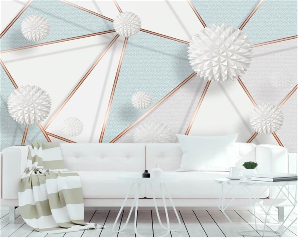 Nordic Abstract Wallpaper Beig - 3D Printing Diagram 评论和价格