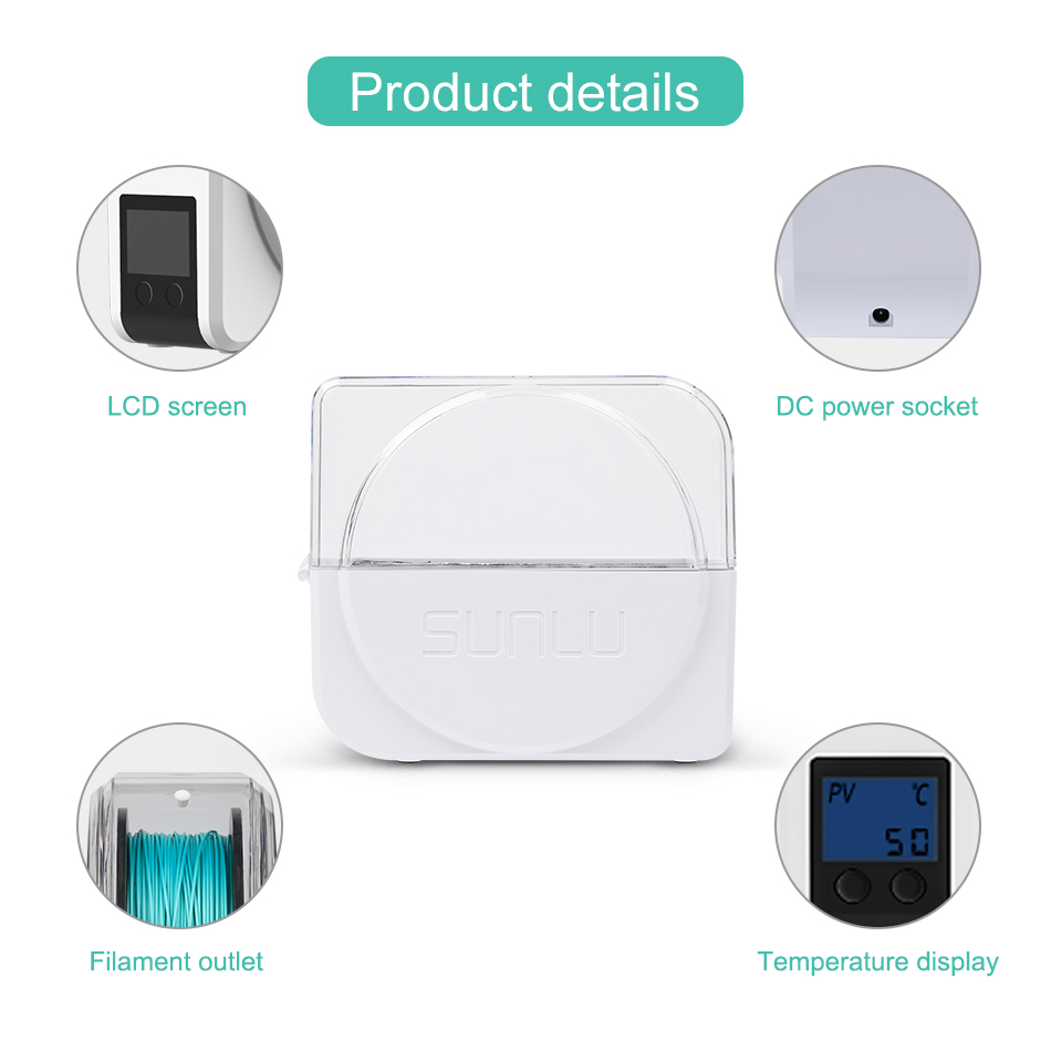 SUNLU Filament Dryer S1 Plus B - 3D Printing Website 评论和价格
